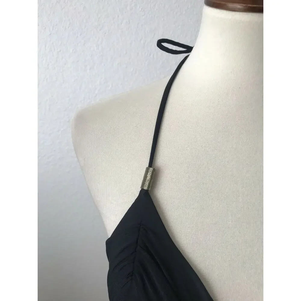 Sissy Boy Pleated Triangle Bikini Top Swim